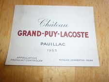 étiquette vin ancien d'occasion  Quimperlé