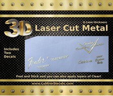 Adesivo de restauração Fender Telecaster guitarra 3d metal cabeçote m3b comprar usado  Enviando para Brazil