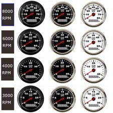 85mm Drehzahlmesser Tachometer Gauge 3000/4000/6000/8000RPM Für Boot Auto Marine, usado comprar usado  Enviando para Brazil