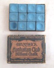 Tiza de billar vintage Brunswick Manhattan Club en caja segunda mano  Embacar hacia Argentina