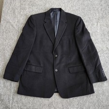 Blazer Chereskin Jaqueta Terno Masculino 44R Preto Lã Seda Cashmere Carreira Escritório comprar usado  Enviando para Brazil