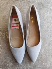 grey kitten heel shoes for sale  MAIDSTONE