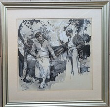 Alte zeichnung alfred gebraucht kaufen  Prien a.Chiemsee