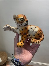 Vintage porcelain leopard for sale  IPSWICH