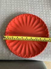 Unused red scalloped for sale  GILLINGHAM
