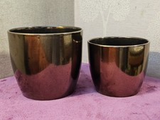 Pair ceramic planters for sale  TAUNTON