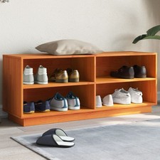 Schuhschrank wachsbraun 110x34 gebraucht kaufen  Leun
