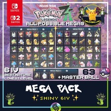 Usado, ✨ MEGA PACK SHINY 6 IV / 63 + MASTER BALL ✨ Pokemon leyendas / Legends ZA  🏙️ comprar usado Usado, ✨ MEGA PACK SHINY 6 IV / 63 + MASTER BALL ✨ Pokemon leyendas / Legends ZA  🏙️ comprar usado  Enviando para Brazil