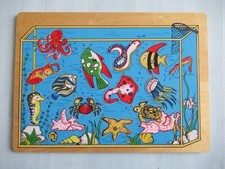 Holzpuzzle einlegepuzzle steck gebraucht kaufen  Weiden