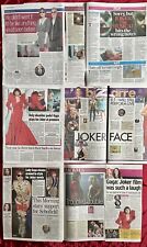 Lady Gaga Joker Folie A Deux & More UK Newspaper Magazine Clippings Cuttings comprar usado  Enviando para Brazil