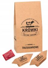 Krówki ciągutki truskawkowe w torebce 350g na sprzedaż  PL