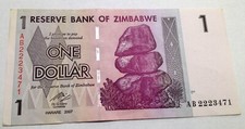 Zimabwe banconota dollaro usato  Ruvo di Puglia