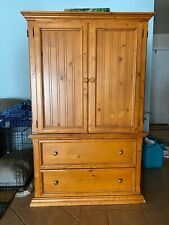 Wooden entertainment cabinet for sale  San Antonio