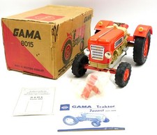 Gama Tractor tin and plastic model made in Germany 1960s with box comprar usado  Enviando para Brazil