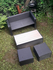 Gartenset teilig schwarz gebraucht kaufen  Idstein