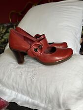 Clarks red leather for sale  Shipping to Ireland