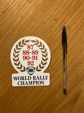 Adesivo world rally usato  Casalpusterlengo