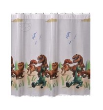  Firanka Dinozaur Net Voile 150 cm szeroka x 150 cm wysoka wykończona tunelem na sprzedaż  PL