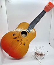 Guitarra infantil pequena vintage URSS instrumento musical de cordas URSS vintage comprar usado  Enviando para Brazil