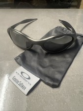 Óculos de sol masculino vintage Oakley Eye Jacket prata/fumaça comprar usado  Enviando para Brazil