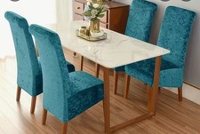 Crushed velvet dining for sale  CASTLEFORD