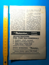 Clipping giornale pubblicita usato  Italia