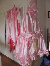 Sissy satin rüschenkleid gebraucht kaufen  Bamberg