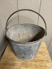 Vtg galvanized bucket for sale  Bromide