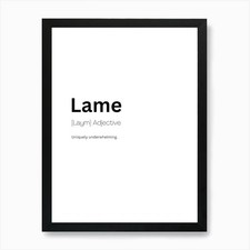 Lame definition meaning d'occasion  Expédié en Belgium