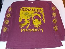 Usado, Soulfly assinado uva azul XL manga comprida 2004 US Prophecy tour manga/impressão frontal comprar usado  Enviando para Brazil