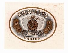 OLD CIGAR LABEL, HABILITACIÓN, VISTA "C. L. RIGOLETO" CALIXTO LOPEZ comprar usado  Enviando para Brazil