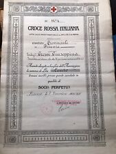 Diploma croce rossa usato  Imola