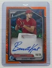 2024 Bowman cromo Barrett Kent naranja brillo refractor primer automático #10/25 segunda mano  Embacar hacia Argentina