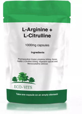 Cápsulas de L-Arginina e L-Citrulina 1000mg – Aumenta a energia e a recuperação muscular comprar usado  Enviando para Brazil