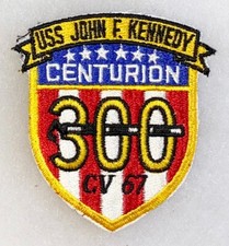 1960-70's US Navy USS John F Kennedy 300 Carrion Landings Centurion Patch, usado comprar usado  Enviando para Brazil