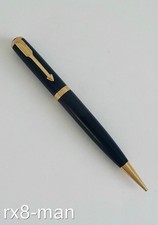 EXCELENTE LÁPIS DE PROPULSÃO VINTAGE PARKER DUPLO ACABAMENTO AZUL ACABAMENTO DOURADO, usado comprar usado  Enviando para Brazil