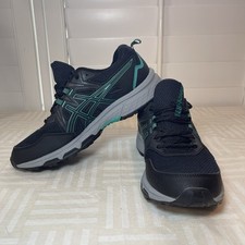 Tênis de corrida ASICS feminino Gel-Venture 8 trilha preto/joia báltica 7,5 EXCELENTE comprar usado  Enviando para Brazil