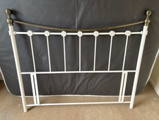 Cream metal bed for sale  LEICESTER