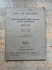 1960 hillman minx for sale  LITTLEHAMPTON