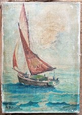 Tableau ancien marine d'occasion  Bressuire