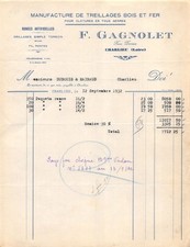 1932 manufacture treillages d'occasion  France