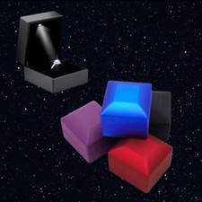 Pingente de caixa de anel delicado iluminado por LED presente de casamento noivado armazenamento de joias, usado comprar usado  Enviando para Brazil