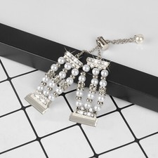 Pulseira de Moda Pulseira Pulseira Pérola para Fitbit Versa 4 / Sense 2 comprar usado  Enviando para Brazil