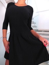 Elegante VESTIDO de lujo MUJER STRETCH vestido de punto SEXY BLACK DRESS U37 ... comprar usado  Enviando para Brazil