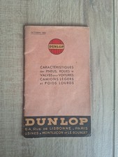 Dunlop catalogue livret d'occasion  Prissé