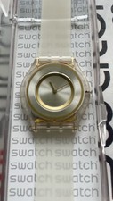 Caixa de mostrador Swatch Lattea SFE105 pele 34mm X 3.9mm silicone tom dourado comprar usado  Enviando para Brazil