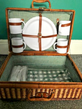 Wicker picnic basket for sale  RIPLEY