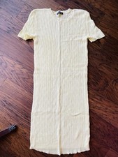Vestido suéter American Apparel amarelo Bodycon malha tamanho médio algodão stretch comprar usado  Enviando para Brazil
