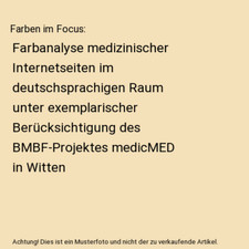 Farben focus farbanalyse gebraucht kaufen  Trebbin