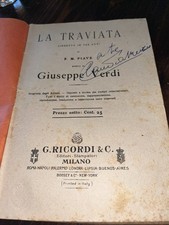 Verdi traviata libretto usato  Cave